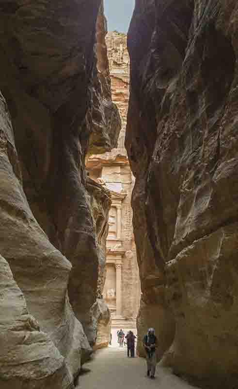 13 - Jordania - Petra - desfiladero del Sik y templo El-khazne o Casa del Tesoro